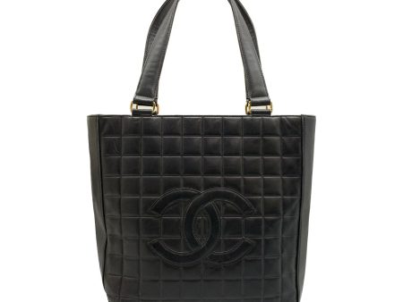 CHANEL Tote Bag Black Leather  For Sale