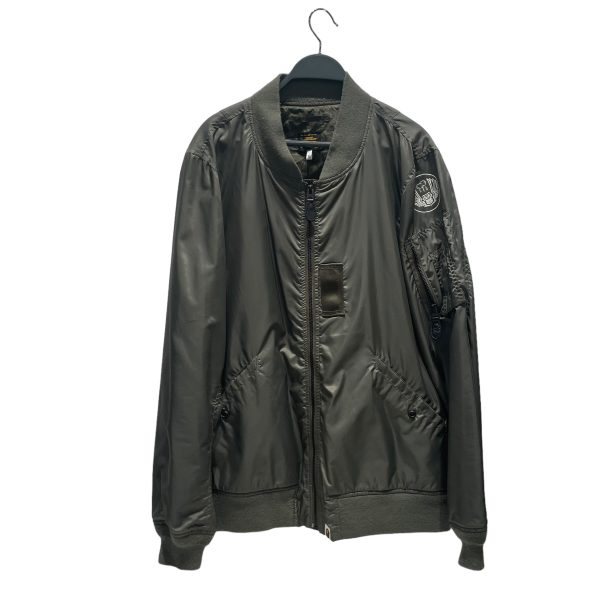 A BATHING APE Jacket XL Nylon GRN bomber jacket For Sale