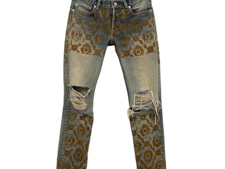 UNDERCOVER Straight Pants 1 Graphic Denim IDG  Online Hot Sale