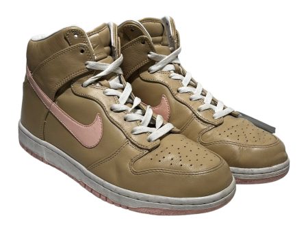 NIKE Hi-Sneakers US 10 Leather BEG NIKE DUNK HIGH PREMIUM LINEN Online Hot Sale