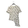 BALENCIAGA SS Blouse 36 Stripe Rayon WHT  Sale