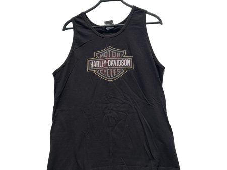 HARLEY DAVIDSON Tank Top L Cotton BLK Graphic  For Sale