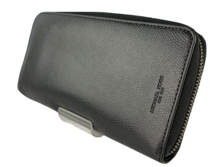 MICHAEL KORS Long Wallet BLK Leather Online Hot Sale