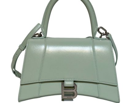 BALENCIAGA Hand Bag Leather GRN small hourglass For Sale