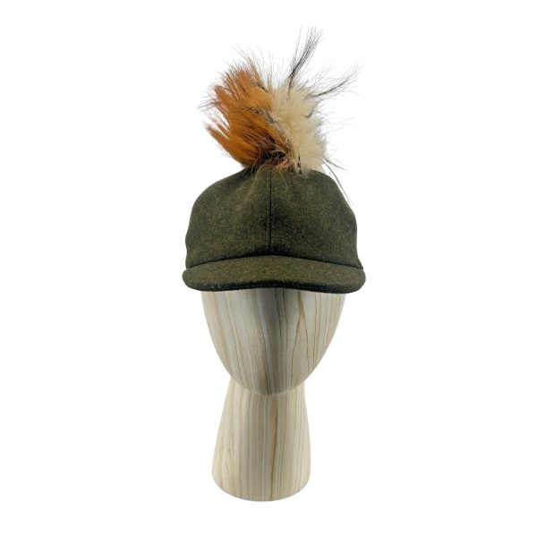 FENDI FOXPomPom BaseballCap M Khaki Wool  For Cheap