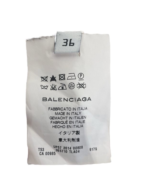 BALENCIAGA SS Blouse 36 All Over Print Acrylic YEL  For Discount