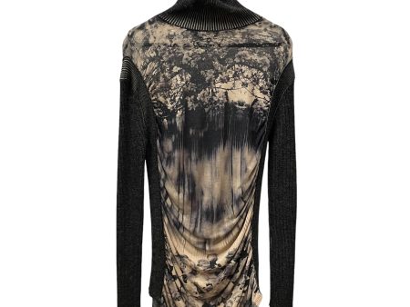 Jean Paul Gaultier Sweater S All Over Print Cotton BLK  Sale