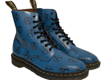 Dr.Martens Supreme UNDERCOVER Shoes US 9 Monogram Leather BLU 8-EYE ANARCHY Supply