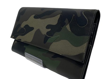 VALENTINO Clutch Bag S M Camouflage Leather GRN  For Sale