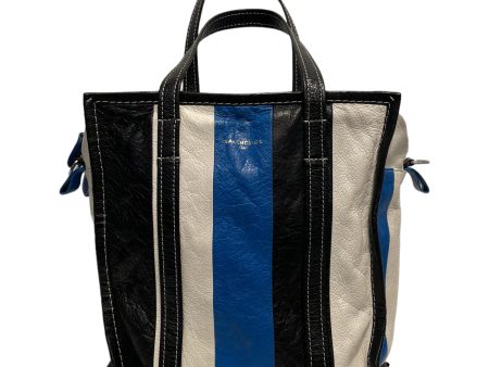 BALENCIAGA Tote Bag M Stripe Leather MLT leather tote bag Online Hot Sale