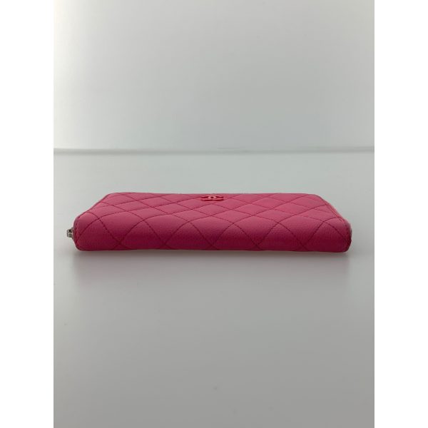 CHANEL Long Wallet Pink Leather LUXB  Hot on Sale