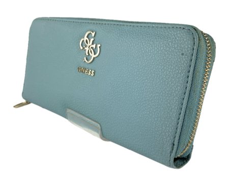 GUESS Long Wallet BLU Leather For Sale