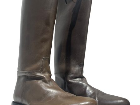 ANN DEMEULEMEESTER Boots US 7 Leather BRW RIDER BOOTS Hot on Sale