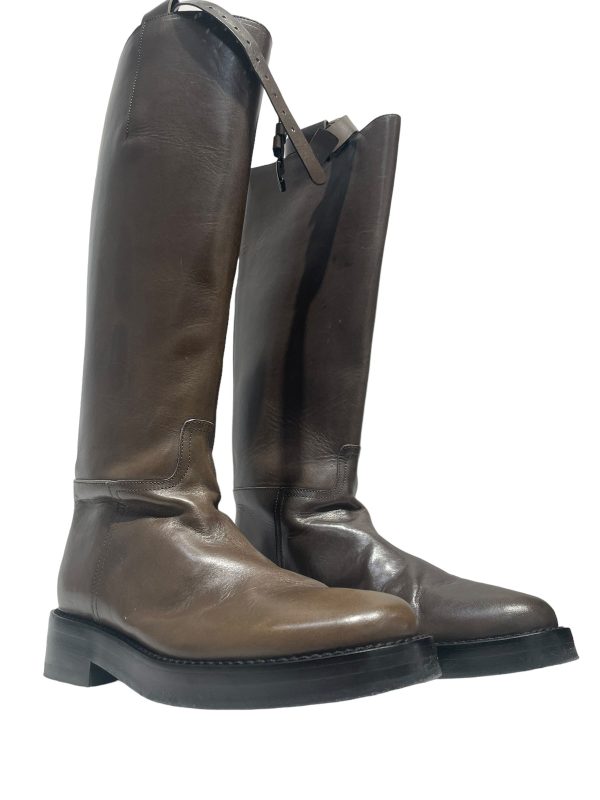 ANN DEMEULEMEESTER Boots US 7 Leather BRW RIDER BOOTS Hot on Sale