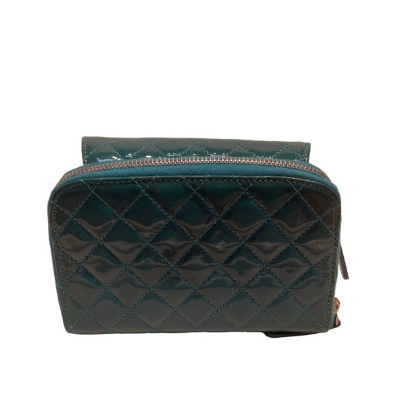 CHANEL Hand Bag Leather BLU MINI SQUARE TURQ on Sale