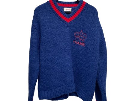 THAMES Sweater L Polyester BLU  Online Sale