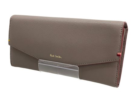 Paul Smith Long Wallet GRY Leather Hot on Sale