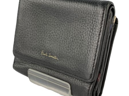 Paul Smith Trifold Wallet BLK Leather Supply