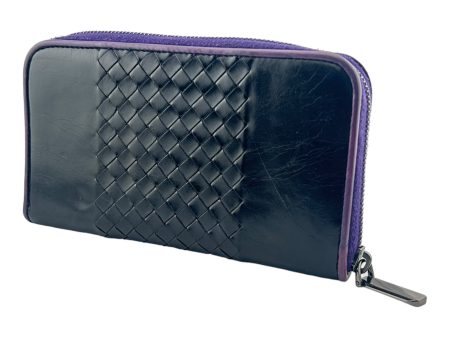 BOTTEGA VENETA Long Wallet Black Leather  Online Sale