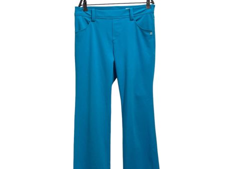 Courreges Bottoms 40 Cotton BLU slv back yoke border Hot on Sale