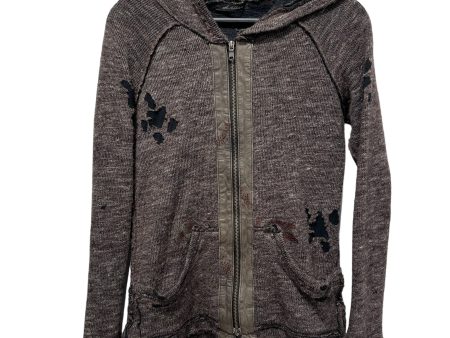 14th Addiction Hoodie 1 Wool GRY Distressed 17 catorce Online Sale