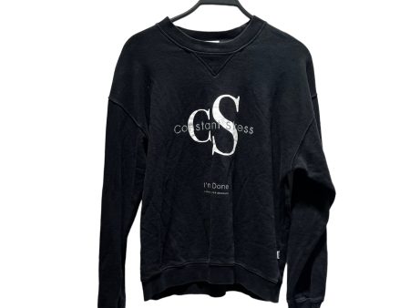 CHRISTOPHER SHANNON Sweatshirt S Cotton BLK CONSTANT STRESS on Sale