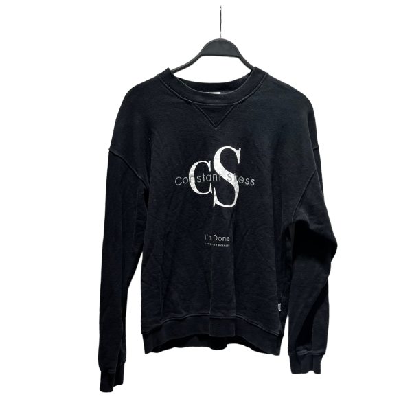 CHRISTOPHER SHANNON Sweatshirt S Cotton BLK CONSTANT STRESS on Sale