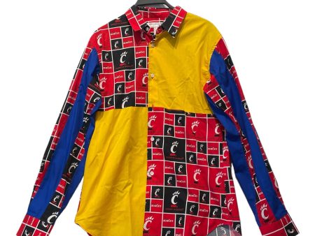 COMME des GARCONS SHIRT BOYS LS Shirt M All Over Print Cotton MLT  on Sale