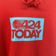 424(FourTwoFour) Hoodie M Cotton RED 424 TODAY on Sale