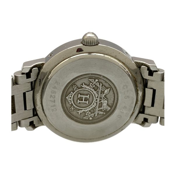 HERMES AutomaticWatch GRY Stainless CL5.410 Online now