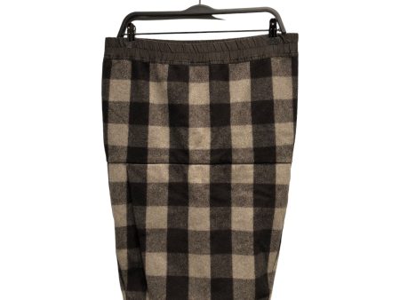 Rick Owens Long Skirt 10 Plaid Wool GRY PLAID PILLAR SKIRT Online Hot Sale