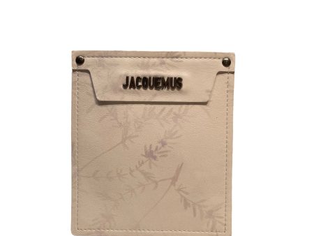 JACQUEMUS Pouch All Over Print Leather WHT  Supply