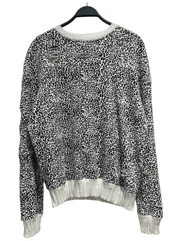 AMIRI Sweater S Animal Pattern Cotton WHT ANIMAL PRINT CREW NECK Online Sale