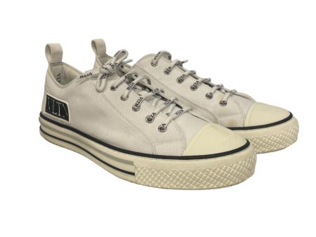 VALENTINO GARAVANI Low-Sneakers EU 45 Cotton WHT  Cheap