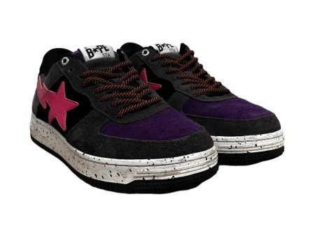 BAPE STA! Low-Sneakers US 10 Suede GRY BLACK PINK PURPLE For Discount