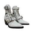 Chloe Heels EU 35.5 Leather WHT 031855 Online Sale