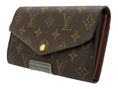 LOUIS VUITTON Long Wallet Brown PORTEFEUILLE SARA_MONOGRAM CAMPUS M60531 For Sale