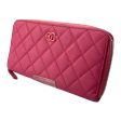 CHANEL Long Wallet Pink Leather LUXB  Hot on Sale