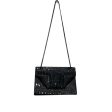 YVES SAINT LAURENT Hand Bag Leather BLK  Discount