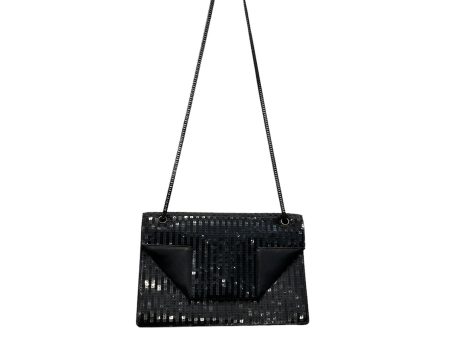 YVES SAINT LAURENT Hand Bag Leather BLK  Discount