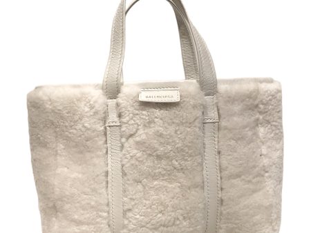 BALENCIAGA Tote Bag Sheepskin WHT Barbes leather tote bag on Sale