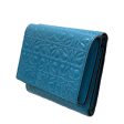 LOEWE Trifold Wallet Blue  For Cheap