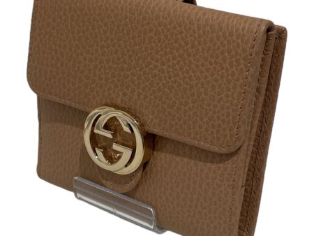 GUCCI Bifold Wallet Leather CRM 615525-1147 For Discount