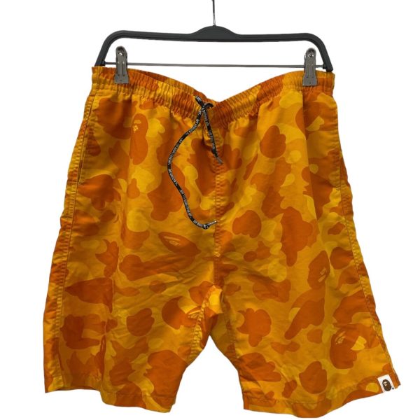 BAPE Shorts XL Nylon ORN Camouflage ORANGE CAMO SHORTS Supply