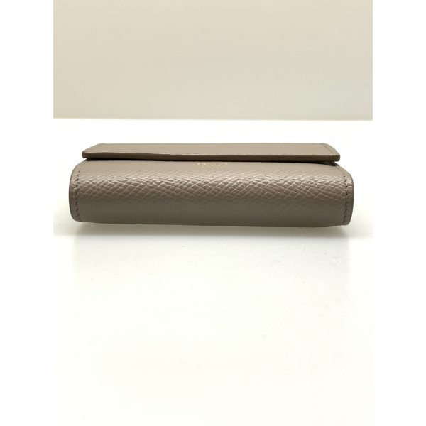 CELINE Trifold Wallet Gray Leather  Hot on Sale