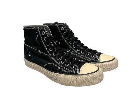 visvim Hi-Sneakers US 9.5 Cotton BLK SKAGWAY HI CUT PAINTED For Discount