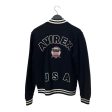 AVIREX Baseball Jkt L Cotton BLK LOGO PATCH ON FRONT LEFT Cheap