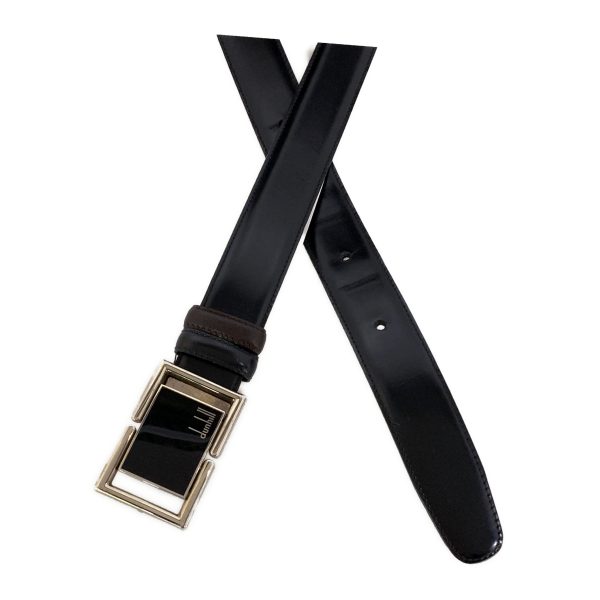 #dunhill Belt BLK Leather Plain Online Hot Sale