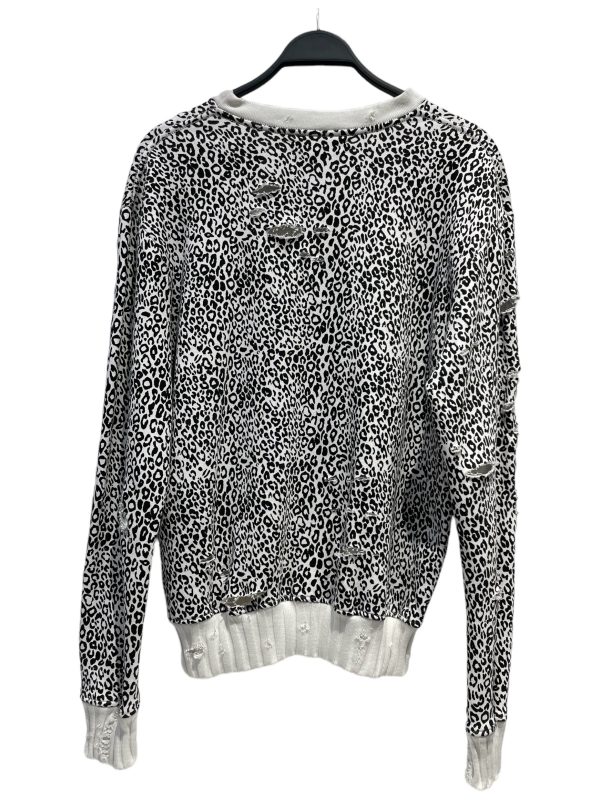 AMIRI Sweater S Animal Pattern Cotton WHT ANIMAL PRINT CREW NECK Online Sale