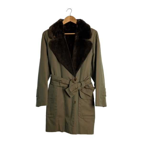 #CELINE Coat KHK Plain Cheap